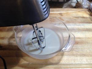 Mixing Argan Oil into Shea Butter