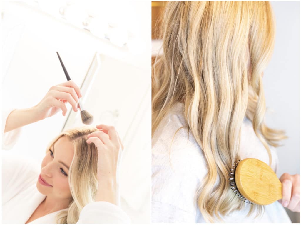 How to apply powder dry shampoo