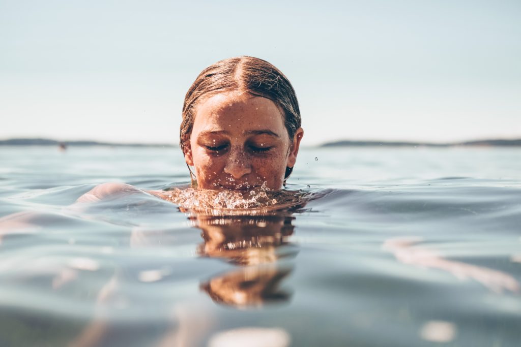 Woman in the water