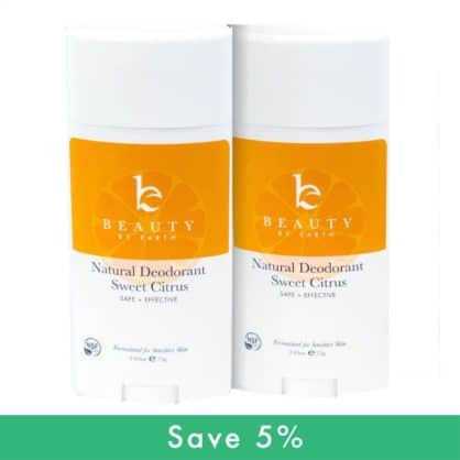 Natural Sweet Citrus Deodorant - Best Seller - 2-Pack