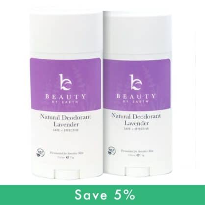 Natural Lavender Deodorant - For Sensitive Skin - 2-Pack