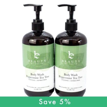 Peppermint Tea Tree Antibacterial Body Wash - 2-Pack