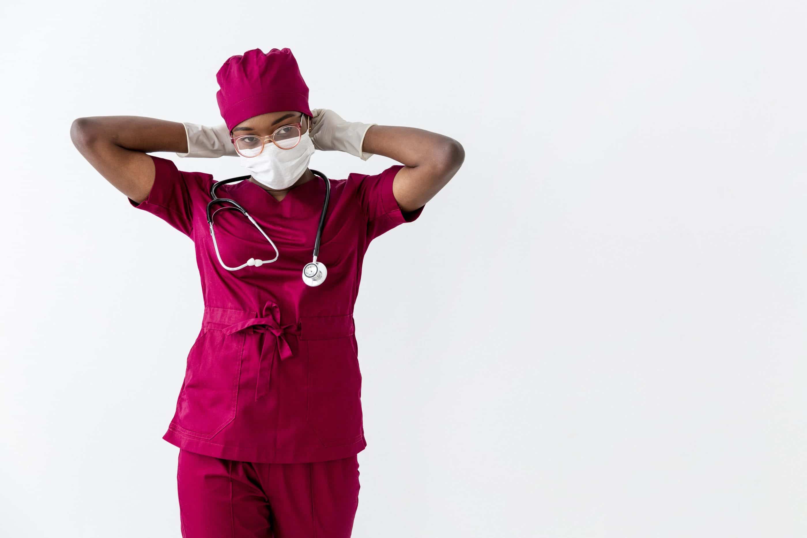 Doctors walking down a hallway