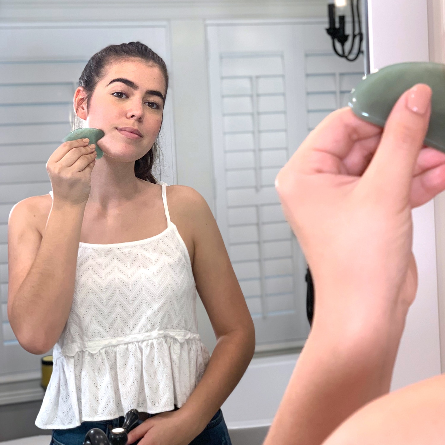 Young Woman Doing Gua Sha - Chinese Traditional Massage
